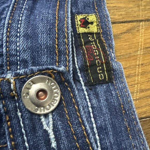 Vintage Notorious Big Jeans Mens 40 Embroidered Hip-Hop Baggy 90s Streetwear - Picture 6 of 8